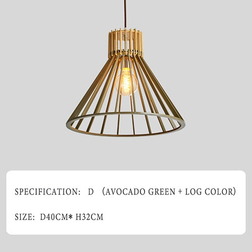 Modern Wooden Pendant Lamp