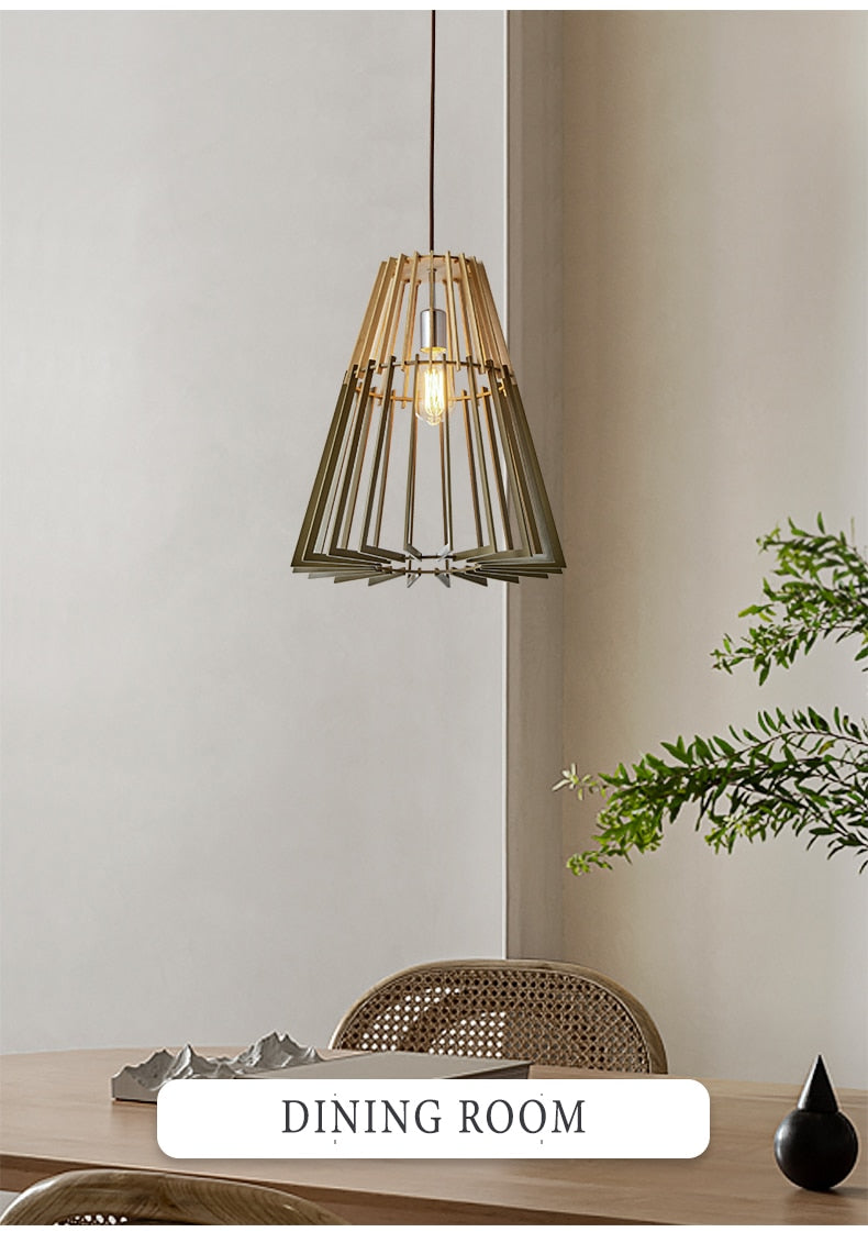 Modern Wooden Pendant Lamp