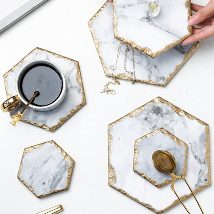 Natural Marble Tray Coaster