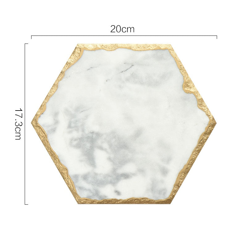 Natural Marble Tray Coaster