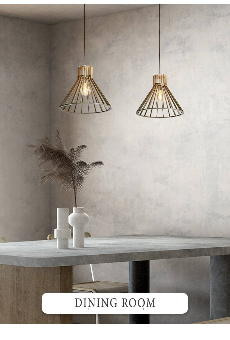 Modern Wooden Pendant Lamp