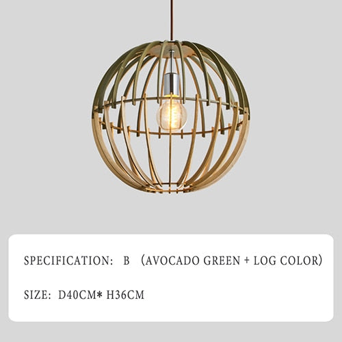 Modern Wooden Pendant Lamp