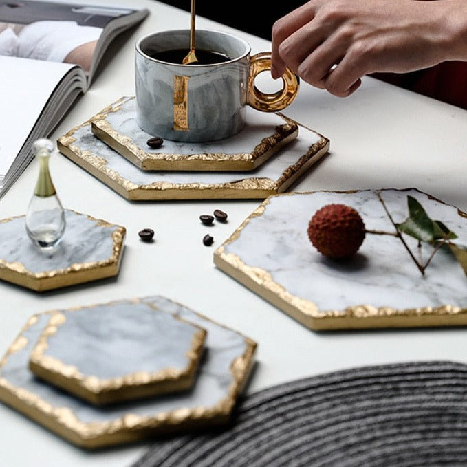 Natural Marble Tray Coaster