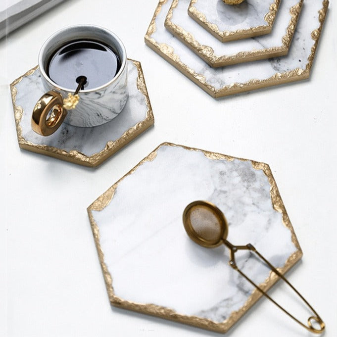 Natural Marble Tray Coaster